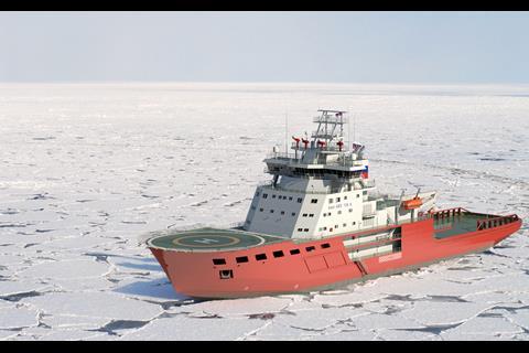 Aker ARC 130A icebreakers will soon be helping out round Novy Port. Image: Aker Arctic
